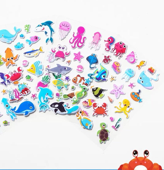 Pegatinas mixtas de espuma y epoxi con una rica variedad de estilos.