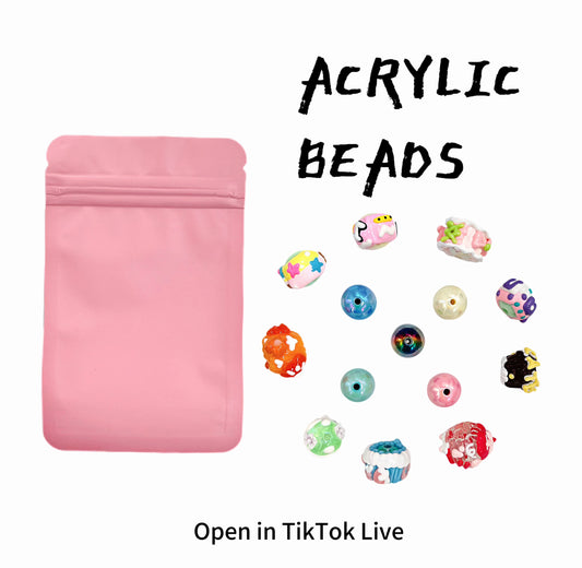 Luxury Acrylic Beads Lucky Bags for DIY- TikTok Live Opening